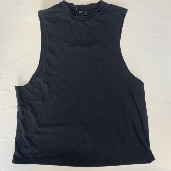 ASOS DESIGN Relaxed Fit Tank Black SHIBUYA Souvenir City Print Sz M - Picture 6 of 8